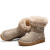 骆驼（CAMEL） 女鞋 保暖磨砂皮兔毛短靴 A91502626 沙色 36