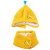 hugmii儿童帽子男童女童宝宝帽子围巾冬季保暖加绒围脖套装 黄色狮子