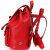 蔻驰 COACH 奢侈品 女士专柜款皮质双肩背包红色21号小号 37581 SVDN8