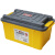 悦卡（YUECAR）汽车后备箱收纳箱储物箱 硬壳系列55L PP工程塑料 黄色 