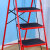 宝优妮 家用梯子折叠室内人字梯多功能加厚五步梯 红色 DQTY05-A