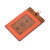MCM 中性棕色/橘色PVC卡包 MYZ 5SVC22 CO001