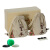 云子（yunzi）围棋 粹系列A型单面凸大号哑光精品木外盒棉麻布袋 围棋套装