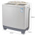 小天鹅（LittleSwan）洗衣机半自动  品牌电机 3C钢化玻璃盖板 9公斤大容量 双桶双缸 TP90-S968