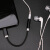 征酷 苹果iPhone7/7plus耳机转接线lighting编织线转换头适用于苹果7/8 墨黑色