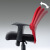 山业 舒适透气面料办公椅/电脑椅 人体工学 可调节腰垫 红(SNC-NET14AR)