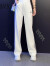 BVX休闲运动服套装女新款高级感潮酷减龄显瘦卫衣春秋女装洋气三件套 白色 L