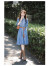 拉夏贝尔（La Chapelle）女装复古蓝色薄款牛仔连衣裙女2024春夏新款韩版时尚天丝显瘦裙子 牛仔蓝 L
