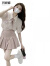 玛娇媚（Majiaomei）学院风连衣裙女装2024年夏季新款甜辣妹衬衣百褶裙子jk制服套装女 衬衣+领结+裙子 M