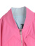 拉拉波波2024春新款设计感双面穿夹克女亮片绣高级抽褶袖外套LBDA-WSJW24 粉色 常规 S