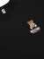 莫斯奇诺（moschino）经典小熊宽松版型简约棉质男士短袖T恤 1923 8125 0555 黑色M码