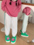 细细条（XIXITIAO）正版蜡笔小新棉拖鞋男女冬季个性鳄鱼山先生包跟保暖棉鞋 绿色 36-37