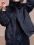 皮尔卡丹2024春秋季新款女士短外套洋气宽松显瘦短款小个子上衣夹克女装 极致黑 2XL(125-135斤拍)
