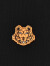 高田贤三（KENZO）男士棉质圆领短袖T恤黑色小虎头绣标图案 FB5 5TS003 4SA 99 L