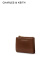CHARLES&KEITH质感纯色包包女包多卡位短款钱包女士CK6-10680907 Chocolate巧克力色 XXS