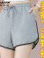 啄木鸟运动短裤女夏季2024新款洋气休闲夏装裤子宽松外穿五分裤 白色 L 建议95-110斤
