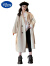 迪士尼（Disney）女童双面羊绒大衣中大童新款韩版女孩秋冬装中长款羊毛呢儿童外套 米白色 160cm