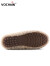 梵纪（VOCHAIN）【断码清版】澳洲羊毛豆豆鞋新品皮毛一体保暖加绒加厚毛毛鞋 米色 36