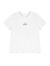 香影（xiangying）白色t恤女短袖2024年春夏季新款圆领百搭正肩字母刺绣宽松上衣 白色 M