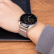 威千图适用华为手表表带GT4/watch4pro表带gt3pro/watch3pro米兰尼斯不锈钢金属丨双磁吸-46/48mm-银色
