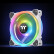Thermaltake（Tt）Riing Trio 12 LED RGB 雪白版 机箱风扇（12cm风扇*3/1680万色/数位控制盒/语音控制）