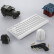 航世（BOW）MK610 无线键盘鼠标套装 复古巧克力按键 笔记本电脑办公通用键鼠套装 白色