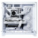 LIANLI联力包豪斯vision白色台式电脑海景房机箱 三面无边框玻璃/模块化双仓布局/支持EATX主板4090显卡