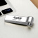 傲石(AOS) 16G Micro USB2.0 U盘UD007银色 全金属创意闪存盘 钥匙圈便携防水优盘