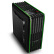 至睿（Vision）暗影崛起RS300标准版 机箱（USB3.0/支持SSD）黑绿色