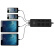 奥睿科（ORICO）TPC-6A4U 国标6位插座/插排/插线板/接线板 智能4口USB手机平板充电排插 1.5米 黑