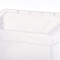 茶花 58L透明磨砂收纳箱整理箱百纳储物盒B2804P*3支装