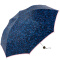 天堂伞 黑胶（UPF50+）印花三折太阳伞晴雨伞31836E藏青色