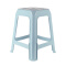 茶花塑料凳加厚塑料高凳浴室凳成人餐桌换鞋凳塑料凳子办公凳凳子 蓝色 6张优惠装