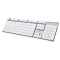 达尔优（dareu）EK820 超薄104键游戏背光办公机械键盘 巧克力白色红轴