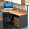 职员办公桌屏风办公桌员工桌电脑桌工作位F型3人位含椅子
