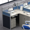屏风办公桌职员桌员工桌员工位工作位电脑桌卡座F型2人位含椅子
