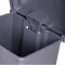 白云清洁（BAIYUN CLEANING） 户外脚踏板式垃圾桶长方形灰色塑料垃圾筒 AF07331
