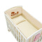呵宝（HOPE） 婴儿床品五件套宝宝床围床垫被 米色小熊 120*64