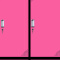 彩色更衣柜铁皮柜员工储物柜带锁柜多门柜寄存包柜鞋柜浴室健身储存柜拆装四门黑框粉色