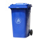 YONNYO 户外塑料垃圾桶 小区餐厅垃圾桶 果皮箱垃圾箱 室外环卫分类垃圾桶 可回收桶 厨余垃圾桶 240升（新料加厚） 蓝色