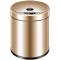 欧本（OUBEN） 自动感应垃圾桶家用智能电动翻盖卫生桶卫生间客厅厨房创意带盖抖音同款垃圾筒 香槟金(6L)