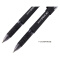 宝克（BAOKE）0.5mm磨砂杆黑色中性笔水笔 子弹头签字笔 12支/盒PC1998