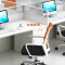 屏风办公桌职员桌员工桌员工位工作位电脑桌卡座十字型4人位含椅子