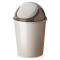 佳帮手 欧式垃圾桶家用卫生间厨房客厅小号创意垃圾筒带盖大号纸篓 小号6.2L（咖啡色）