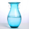 豪斯特丽（HOSTLY） 美式乡村双耳花瓶   彩色玻璃花瓶客厅摆件 高35CM花瓶