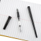 百乐（PILOT）纤扬长笔杆钢笔 男女手绘速写练字学生成人钢笔 EF尖 黑色 DPN-70升级款 DPP-70-B-EF