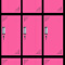 彩色更衣柜铁皮柜员工储物柜带锁柜多门柜寄存包柜鞋柜浴室健身储存柜拆装九门黑框粉色