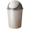 佳帮手 垃圾桶家用欧式卫生间厨房客厅小号垃圾筒带盖大号创意纸篓 小号6.2L(咖啡色)