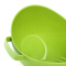 茶花沥水筛洗菜篮子水果蔬菜清洗篮厨房用品 草绿色