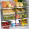百露可叠加冰箱收纳盒保鲜收纳盒长方形抽屉式整理盒食品食物储物盒 窄款(8101-S)